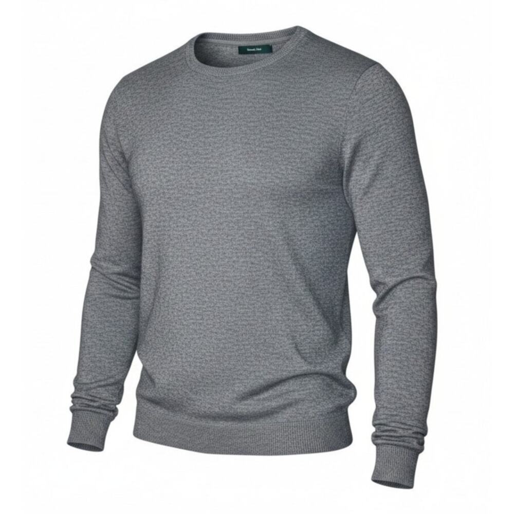 Tommy John Men's XL Sweater Dark Gray Cotton Blend Second Skin Long Sleeve